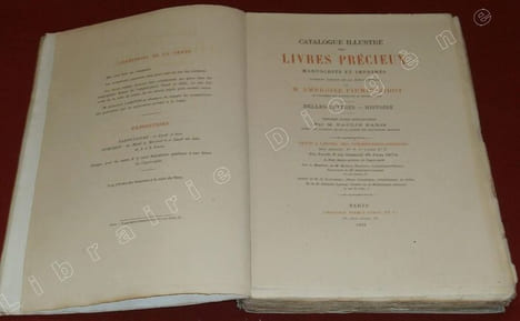 Catalogue illustré des Livres Précieux manuscrits et imprimés faisant partie de la Bibliothèque de M. Ambroise Firmin-Didot, de l'Académie des ...
