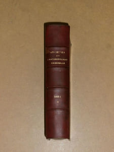 Archives de l'anthropologie criminelle, de criminologie et de psychologie normale et pathologique, neuvième année. 1894