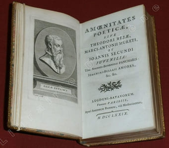 Amoenitates poeticae, sive Theodori Bezae, Marci-Antoni Mureti, et Joannis Secundi Juvenilia : Tùm Joannis-Bonefonii PANCHARIS : Joachim-Bellaii Amores, &c. &c.