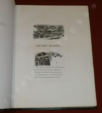 Poésies en Patois du Dauphiné. Edition illustrée : Grenoblo Malhérou, par Blanc dit la Goutte. Dessins de D. Rahoult, gravures de E. Dardelet. Préface ...