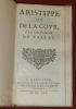 Aristippe ou De la Cour, par Monsieur de Balzac.. BALZAC, Jean-Louis Guez de.