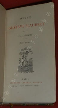 Oeuvres de Gustave Flaubert : Salammbô.. FLAUBERT, Gustave.