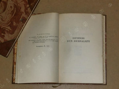 Souvenirs d'un journaliste (2 volumes).