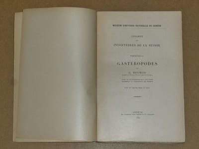 Catalogue des invertébrés de la Suisse, fascicule 18 : gastéropodes.