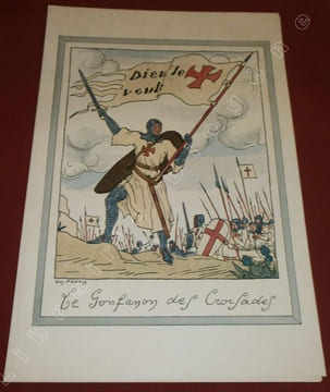 Quelques Drapeaux françois, Dessinés et coloriés par Guy Arnoux.. ARNOUX, Guy.
