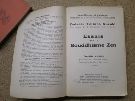 Essais sur le bouddhisme zen (4 volumes).. SUZUKI Dalsetz Teltaro