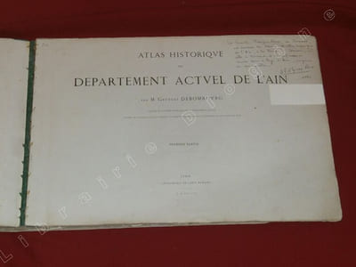 Atlas du Département Actuel de l'Ain (2 volumes).