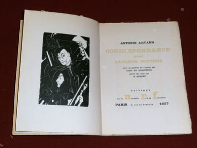 Correspondance avec Jacques Rivière. 