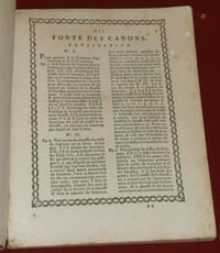 XII. Fonte des Canons contenant : Planches doubles : 4 sont 8 planches simples. Planches simples : 17, Total des Planches simples = 25.