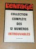 L'Enragé : collection complète des 12 numéros introuvables. Mai-novembre 1968. revue. L'Enragé - Collectif