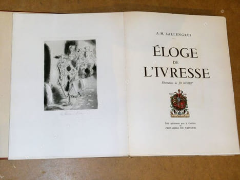 Eloge de l'ivresse.. SALLENGRES A.-H. / MERRY Jo
