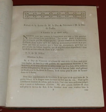 Lettres, Memoires, & Negociations particulieres du Chevalier d'Eon, Ministre Plénipotentiaire de France, aupres du Roi de la Grande-Bretagne ; avec ...