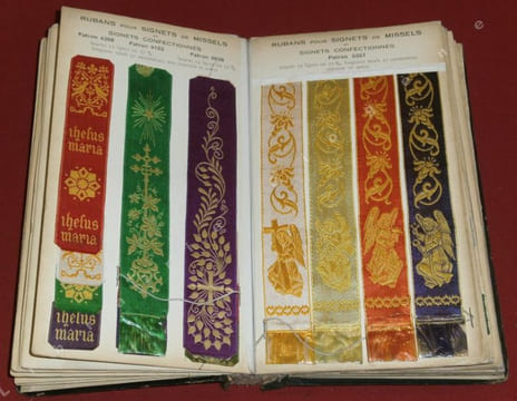 Catalogue d'Echantillons : Ceintures de Prêtres - Signets.. undefined