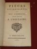 Pièces intéressantes et peu connues pour servir à l'Histoire  et à la Littérature (8 volumes).. [LA PLACE, Pierre Antoine de]