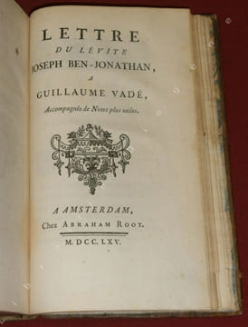 Contes de Guillaume Vadé - Supplément du Discours aux Welches Avec une Lettre du Libraire de l'Année Littéraire à M. V. - Lettre du Lévite Joseph ...