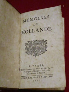 Mémoires de Hollande.