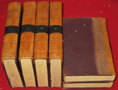 Histoire des differens (différents) Peuples du Monde, contenant les Cérémonies religieuses et civiles, l'Origine des Religions, leurs Sectes et Superstitions, & les Moeurs & Usages de chaque Nation ; Dédiée à Monseigneur le comte de Saint-Florentin (tome I) et à Monseigneur le duc  De La Vrilliere (tomes II à VI), par M. CONTANT DORVILLE (6 volumes).