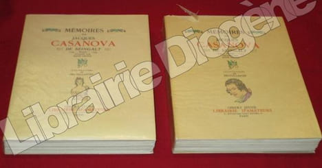 Mémoires de Jacques Casanova de Seingalt. Tome I : 1734 - Extraits - 1755. Colligés par René Groos - Tome II : 1755 - Extraits - 1772. Colligés par ...