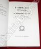 Recherches Historiques sur le Département de l'Ain (3 volumes).. LATEYSSONNIERE, Agricole Charles Nestor de.