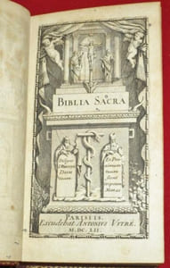 Biblia Sacra. Vulgatae Editionis, Sixti V. Pont. Max. authoritate recognita. Nunc vero Iussu Cleri Gallicani Denvo Edita (8 volumes).
