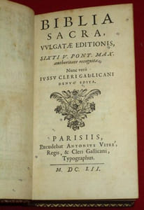 Biblia Sacra. Vulgatae Editionis, Sixti V. Pont. Max. authoritate recognita. Nunc vero Iussu Cleri Gallicani Denvo Edita (8 volumes).