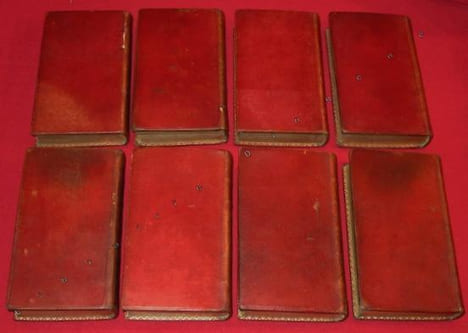 Biblia Sacra. Vulgatae Editionis, Sixti V. Pont. Max. authoritate recognita. Nunc vero Iussu Cleri Gallicani Denvo Edita (8 volumes). . BIBLE (Latin).