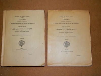 Introduction à l'étude pétrographique des roches sédimentaires (2 volumes).