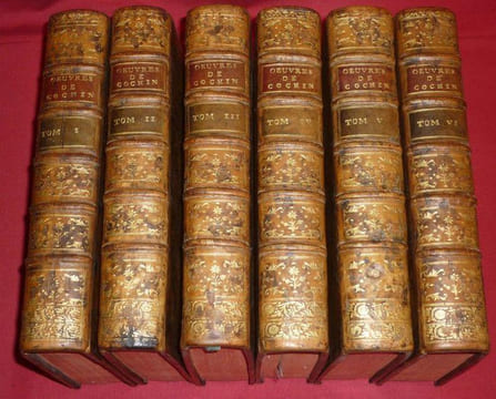 Oeuvres de feu M. Cochin, Ecuyer, Avocat au Parlement, Contenant le Recueil de ses Mémoires et Consultations. Nouvelle Edition (6 volumes).. COCHN, ...