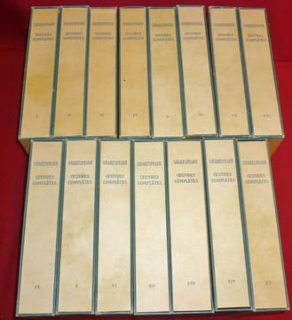 Oeuvres Complètes. Traduction de François-Victor Hugo (15 volumes).. SHAKESPEARE, William - LEROY, Maurice.