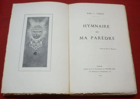 Hymnaire de ma Parèdre.. CAILLET, Albert Louis.