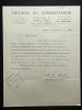Lettre dactylographiée signée à Marthe DAUDET à propos des parts qu'elle avait dans les éditions du Conquistador . Marie-Madeleine Martin ...