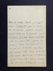 Magnifique lettre autographe signée à Alphonse DAUDET sur L'Évangéliste. Catulle Mendès (1841-1909)
romancier, poète, dramaturge, librettiste et ...