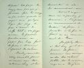 lettre autographe signée à Émile Aucante sur Les Demoiselles de Verrières (Paris, Calmann Lévy, 1890) #2. Gaston Maugras (1850-1927)
historien