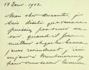 carte autographe signée à Émile Aucante nouvelles #4. Gaston Maugras (1850-1927)
historien