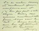 carte autographe signée à Émile Aucante nouvelles #4. Gaston Maugras (1850-1927)
historien