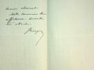 lettre autographe signée à Émile Aucante voeux Choiseul #5. Gaston Maugras (1850-1927)
historien