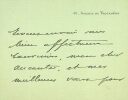 lettre autographe signée à Émile Aucante voeux #8. Gaston Maugras (1850-1927)
historien