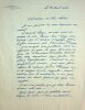 lettre autographe signée à André Chaumeix sur sa candidature à l'Académie Française et son livre Visages de Corsaires . Roger Vercel (1894-1957)