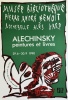 [Affiche] Peintures et livres, affiche originale pour son exposition au Musée-Bibliothèque Pierre André Benoit, à Rochebelle, Alès, du 29 juin au 30 ...