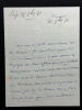 Lettre autographe signée à Émile Aucante sur ses Portraits Contemporains #1. Comtesse Dash (1804-1872) [Gabrielle Anna de Cisternes de Courtiras, ...