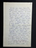 Belle lettre autographe signée de 4 p. à Arthur Petronio (1897-1983) poète, musicien, 1972 # 6. Pierre CHABERT (1914-2012)
poète, animateurs des ...