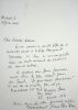 Lettre autographe signée à propos du cycle romanesque Soifs et de la Villa Marguerite Yourcenar . Marie-Claire BLAIS (1939-2021)
écrivaine et ...