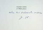 carte de visite autographe signée Académie Française #11. Pierre NORA (1931-) / historien, académicien français 
