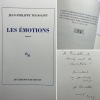 Les Émotions. Édition originale. Tirage de tête en grand papier. Exemplaire enrichi d'une citation autographe manuscrite de l'auteur. . Jean-Philippe ...