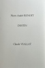 Destin, poème accompagné de peintures originales de Claude Viallat. Exemplaire unique, le n°1 sur 6, signé par l'artiste. . Pierre André Benoit / ...