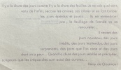 Carte de voeux 1954 imprimée par PAB pour Maurice et Man'Ha Garreau-Dombasle à partir d'un texte de Remy de Gourmont. Remy de Gourmont / Pierre André ...