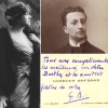 Carte de visite autographe signée à la comédienne Berthe Cerny. Georges Bourdon 