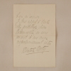 Lettre autographe signée à Berthe CERNY de la Comédie Française à propos de la pièce Maman Colibri d'Henry Bataille. Béatrice BRETTY