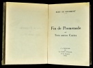 Fin de promenade et trois autre contes. Édition originale hors commerce sur papier du Japon. Exemplaire nominatif de Madame Pierre de Harting, ...