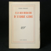 A la recherche d'André Gide. Rare exemplaire du tirage de tête sur Hollande Van Gelder (seulement 8 exemplaires). . PIERRE HERBART